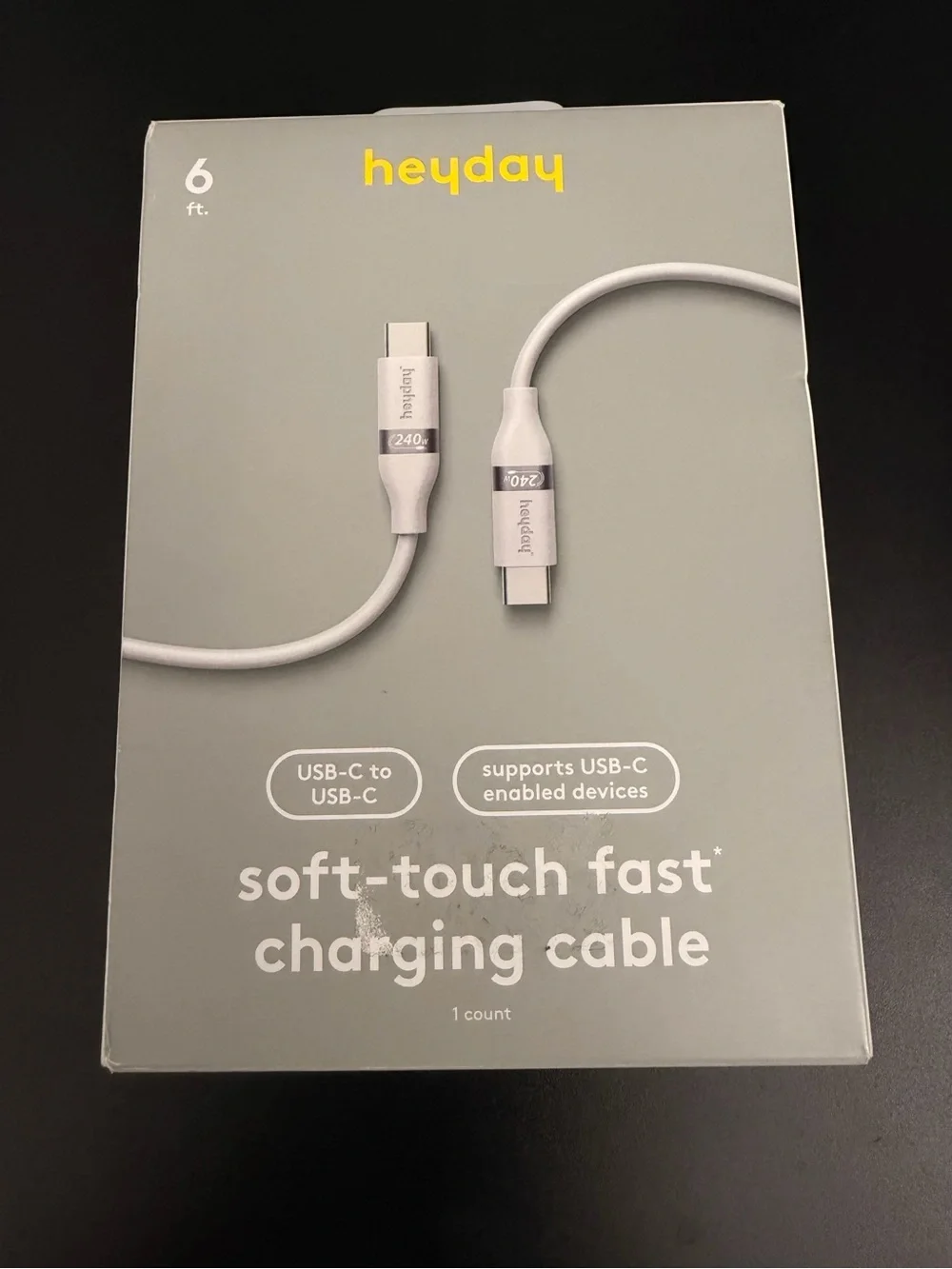 HEYDAY Soft Touch Fast Charging Cables